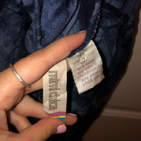 Mimi Chica Tie Dye Halter Romper - Picture 5 of 5